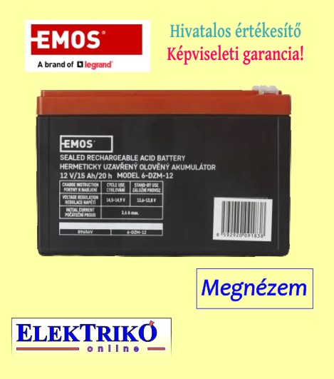 EMOS Elektromos kerkpr akkumultor 